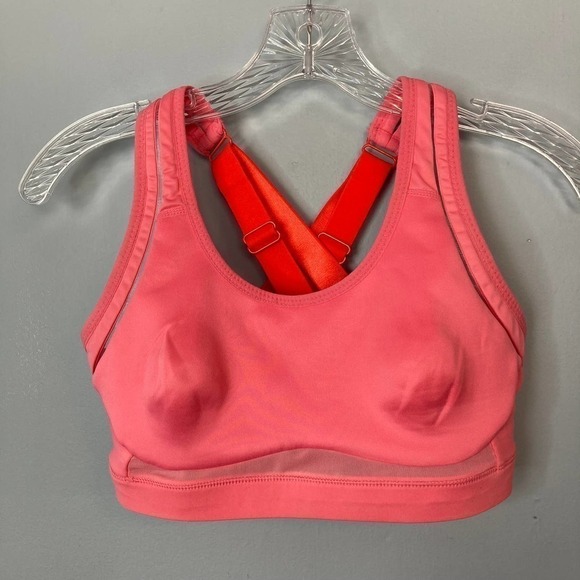 FABLETICS Belle High Impact Sports Bra in Sunset Bonfire Women's Size S Strappy - Picture 10 of 12